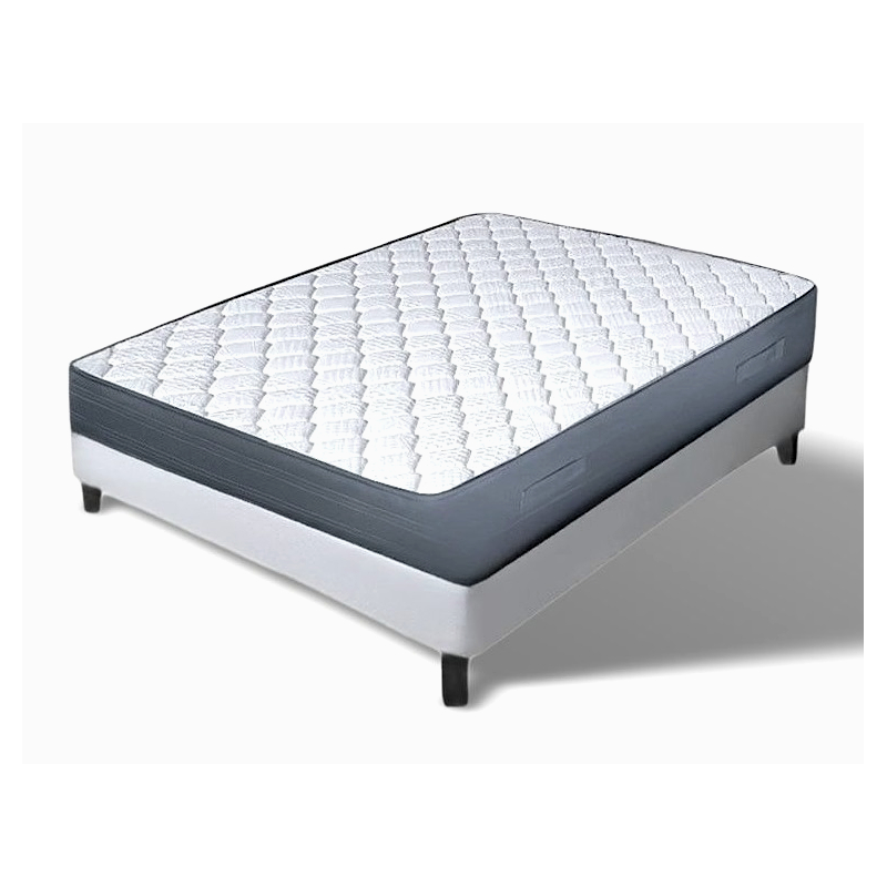 Pack 120x190 : Matelas MOON + Sommier D.M. SOLUX Tapissier lattes + Pieds de lit Cylindriques Direct Matelas - 1