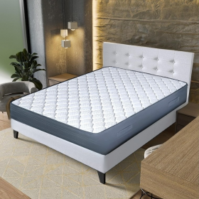 Pack 120x190 : Matelas MOON + Sommier D.M. SOLUX Tapissier lattes + Pieds de lit Cylindriques Direct Matelas - 6