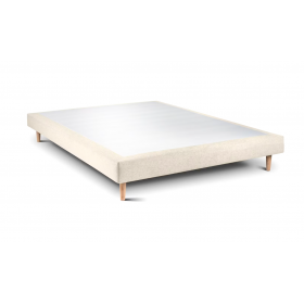 Sommier D.M. LB15 Tapissier Lattes Déco beige chiné - 140x190 Direct Matelas - 1