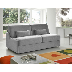 Canapé Convertible D.M. GAIN DE PLACE 140cm - Gris clair Made in Italy - 2