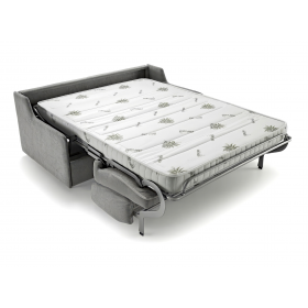 Canapé Convertible D.M. GAIN DE PLACE 140cm - Gris clair Made in Italy - 3