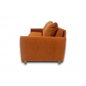 Canapé convertible D.M. JERRY Couchage 140x190 - Tissu TERRACOTTA Direct Matelas - 2