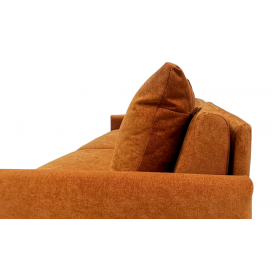 Canapé convertible D.M. JERRY Couchage 140x190 - Tissu TERRACOTTA Direct Matelas - 3